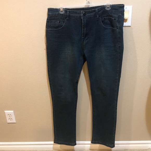 STEVE’S JEANS Blue Wash Denim Straight Leg Jeans-Size 34/30 - Picture 1 of 8
